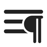 Text Paragraph Settings SVG Icon